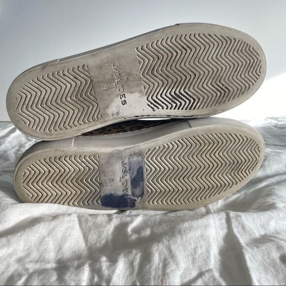 J/SLIDES Leopard Laceless Slip On Flatform Sneaker Size 9 - Picture 8 of 10